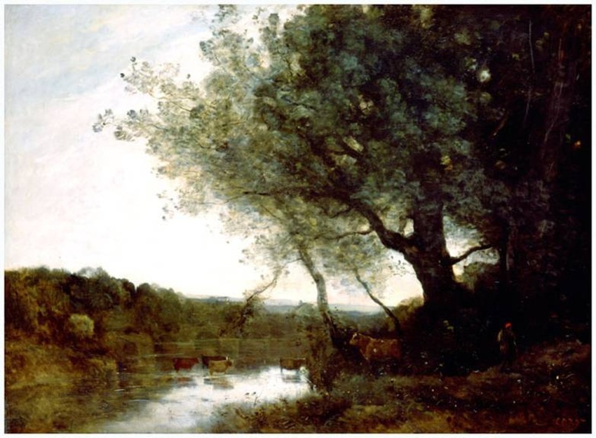 Le Passage du gué le soir