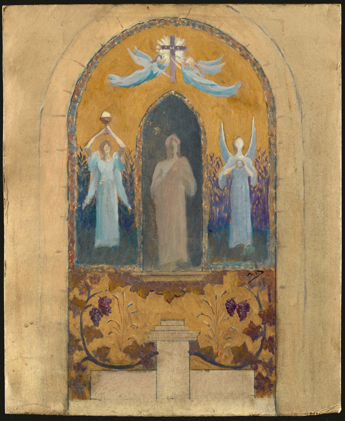 Projet pour la chapelle du Sacré-Coeur, église de Saint-Honoré-les-Bains (Nièvre)